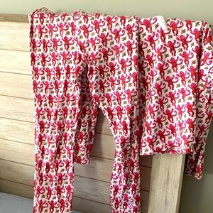 Roller Rabbit Pink Monkey Pajama Set